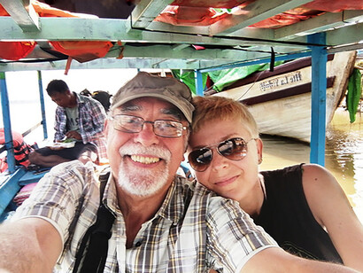 Con Patty sul Saluen River