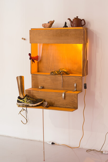 Diego Bianchi, Théâtre erreur, exhibition view. © François Doury, courtesy of the artist and Galerie Jocelyn Wolff