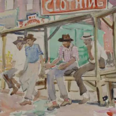 Anita Willets-Burnham, Chicago ghetto (detail), c.1935. Courtesy of Childs Gallery