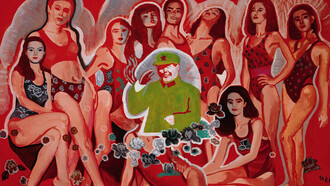Yu Youhan, The World is Yours, 1994-5, acrylic on canvas, 158 x 117 cm. Courtesy of ShanghArt and the Artist