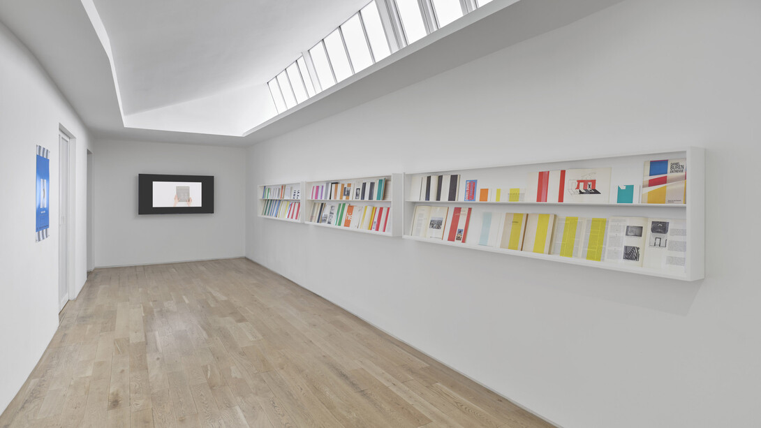 Daniel Buren, Pages in situ, exhibition view. Courtesy of Lisson Gallery