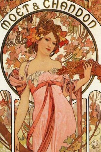 Alphonse Mucha, manifesto pubblicitario Moët et Chandon, 1899