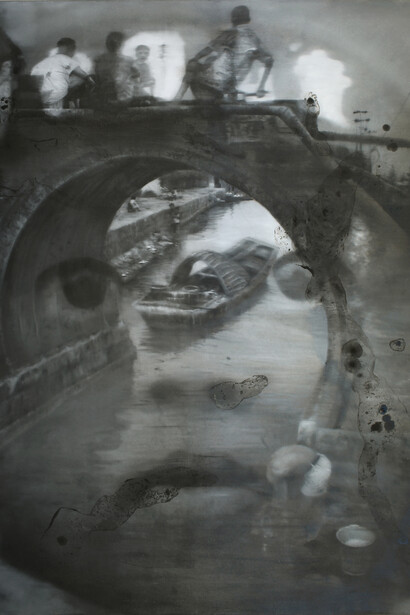 Li Tianbing, Hometown memory #1, 2014, Oil on canvas, 198.12 x 157.48 x 4 cm; 78 x 62 in.