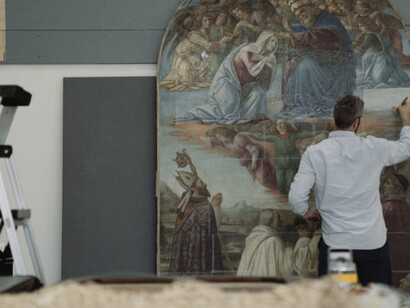 Botticelli and Ghirlandaio. Courtesy of The Bass
