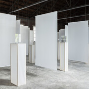 Wang Luyan, Two-dimensional transparent sculpture, exhibition view. Courtesy of Beijing Commune
