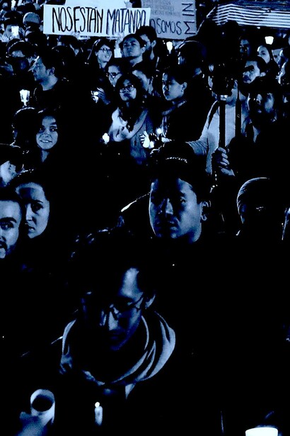 Manifestación pidiendo el fin de los asesinatos y de la impunidad de los asesinos