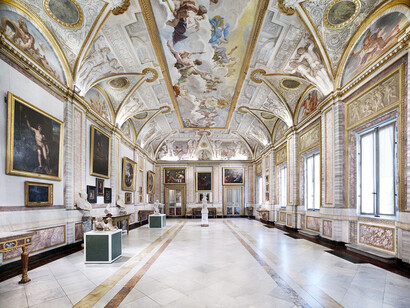 Candida Höfer, Villa Borghese Roma IX, 2012, Lightjet print, 180 x 212 cm (70 7/8 x 83 1/2 in.), Edition of 6, © Candida Höfer, courtesy of Ben Brown Fine Arts