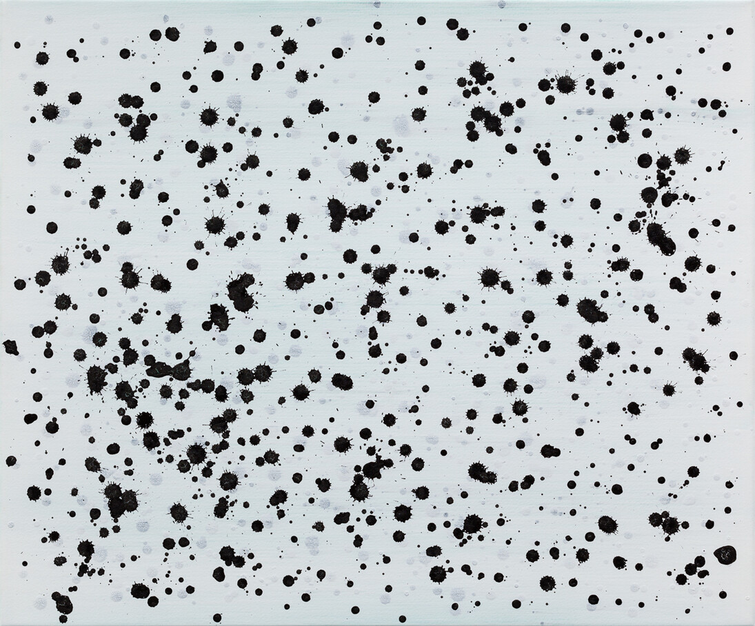Julie Umerle, Transoxide XI, 2016, 50 x 60 cm, Aquacryl and shellac ink on wet stretched paper