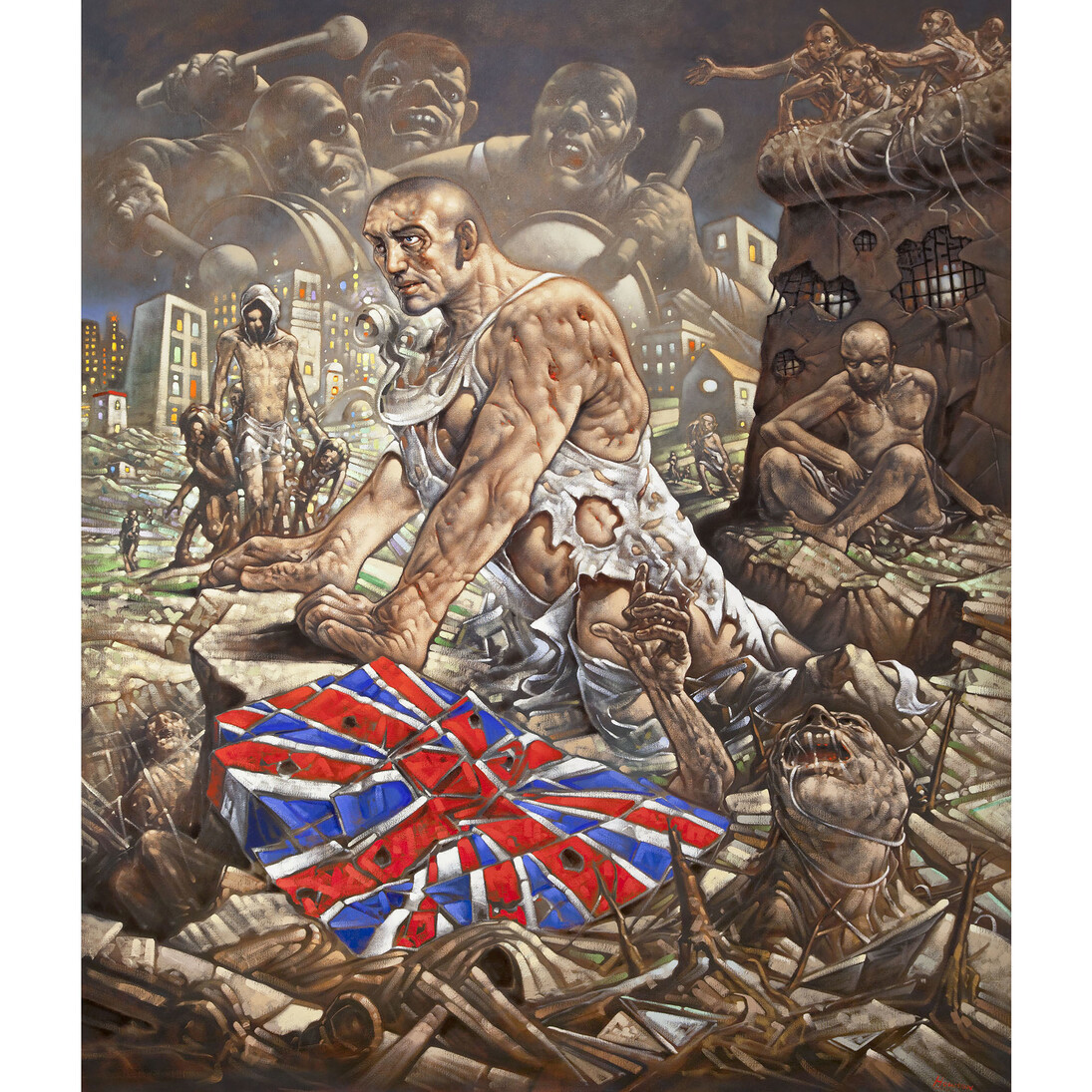 My Brother's Keeper, 2014-15 © Peter Howson, Courtesy of Flowers Gallery, London and New York