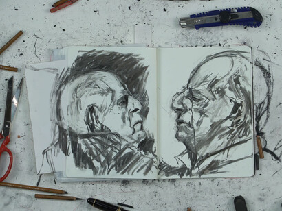 William Kentridge, Fugitive words (video still), 2024. Courtesy of Hauser & Wirth Gallery