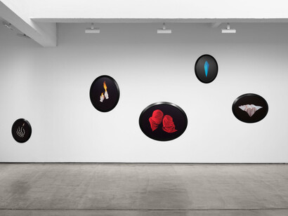 Sarah Charlesworth, Desire and seduction, exhibition view. Courtesy of Paula Cooper Gallery