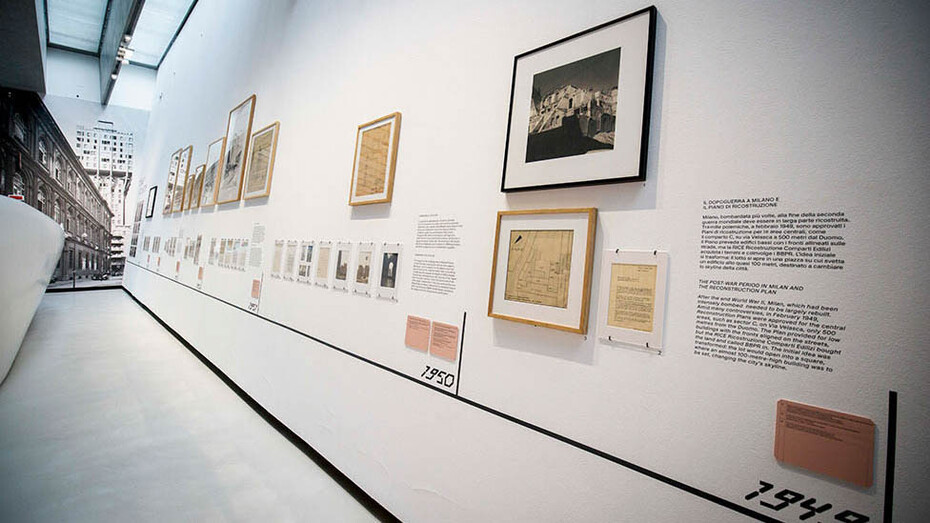 La torre velasca dei BBPR, vista della mostra. Per gentile concessione del Maxxi