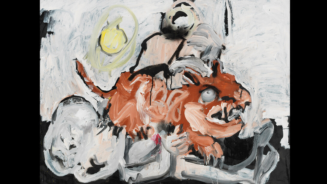 Xiao Kegang, Superimposed Bodies, acrylic on canvas, 90x120cm. Courtesy of the artist and Eli Klein Gallery © Xiao Kegang