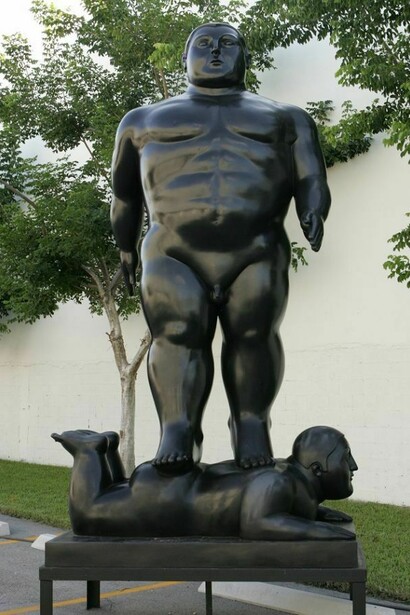 Man Walking, Bronze, 138 5/8 x 79 1/2 x 45 5/8 in. 352 x 202 x 116 cm
