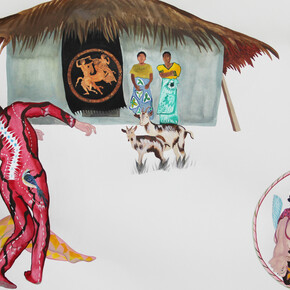 Maria Zervos_Sky and Earth_Mixed media on paper_2019 ©Dimitris Foutris