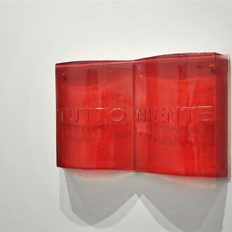 Chiara Dynys, Tutto Niente, 2015, metacrilato, 40 x 66 cm