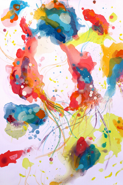 Underworld - olio su carta- cm 100x70 - 2019