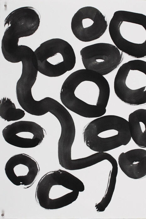 Nola Yurnangurnu Campbell, Mina Mina. Onk on paper,  77x57cm