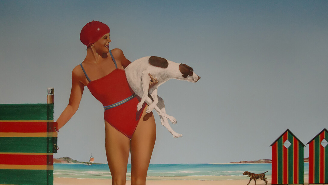 Mike Francis, Spot the Dog, Oil and acrylic on canvas, 127 x 152.5 cm