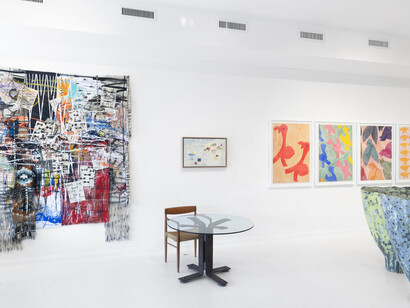 Various artists, Earth, wind, and fire, exhibition view. Courtesy of Eric Firestone Gallery