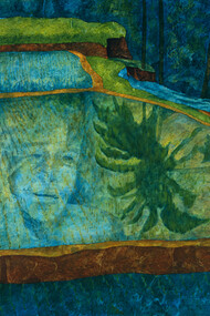 Agostino De Romanis, Riflesso di fatica e di dolore, 2003, oil on cardboard, cm 80 x 120