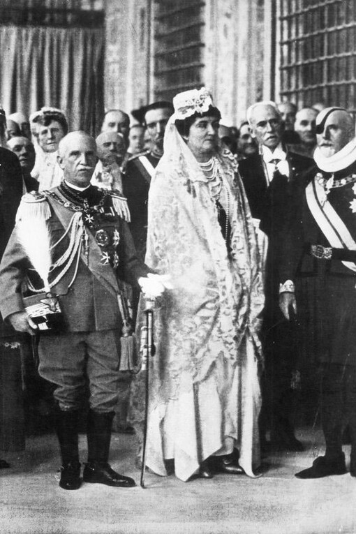 La Regina Elena con il marito, Vittorio Emanuele III di Savoia