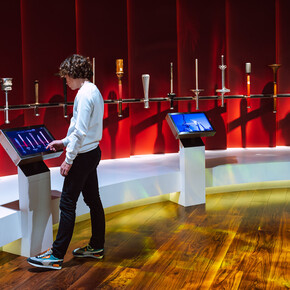 The Olympic Museum's permanent exhibition, exhibition view. Courtesy of the Olympic Museum