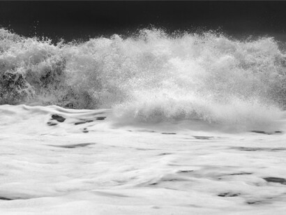 Clifford Ross, Hurricane LXXX (variant A) (detail), Edition of 12, 24 x 33" (framed). Courtesy of Leila Heller Gallery