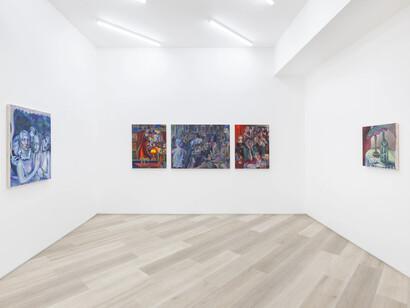 Adam Baker, Velvet hours, exhibition view. Courtesy of Beers Gallery