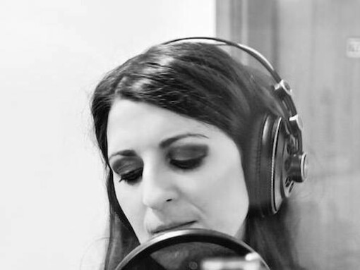 Chiara Orlando in studio, foto di Massimo De Dominicis