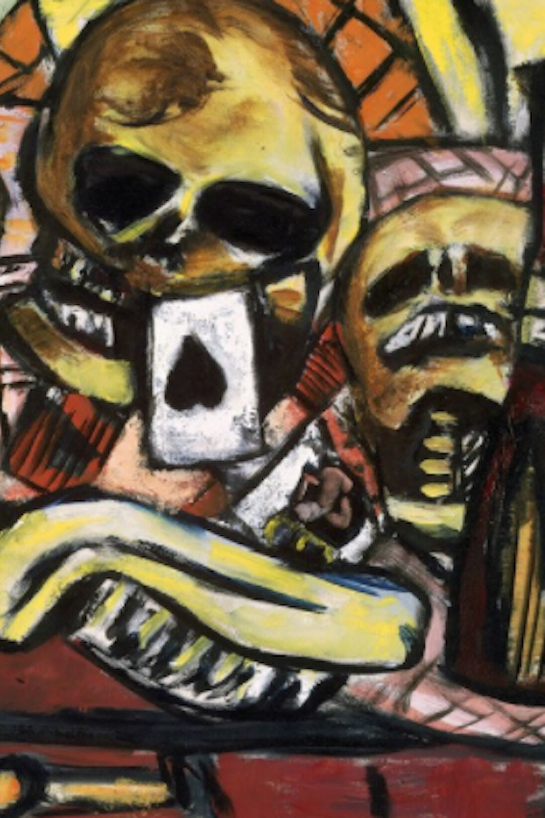Max Beckmann, Still Life with Three Skulls, 1945. Courtesy of Museum of Fine Arts, Boston