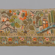 Fragment of towel end (detail), 1850–1900. Courtesy of Art Institute of Chicago