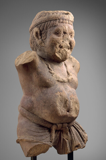India (Madhya Pradesh); Yaksha; Sculpture. Metropolitan Museum of Art, New York, USA