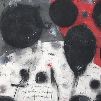 Arcangelo, L'ultimo carro, tecnica mista su carta