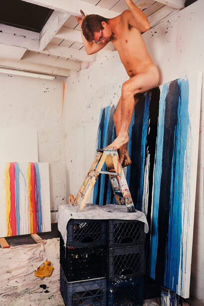 Keith Boadwee, Black stripe, 1995. Courtesy of The Pit Gallery