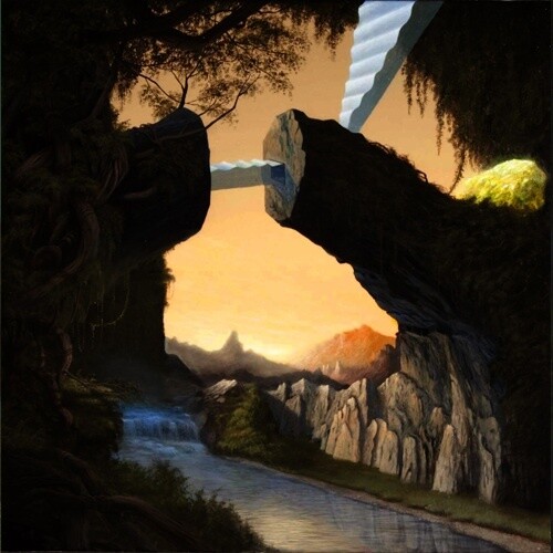 Paolo Pibi, Il quarto stato della materia, 2014, 40 x 40 cm, acrilico su tela