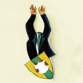 Dina Danish, The Hair, 2021 Gouache painting on paper 29,7x21 cm