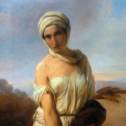 «Retrato de una mujer como Rut» (1853),
Francesco Hayez 