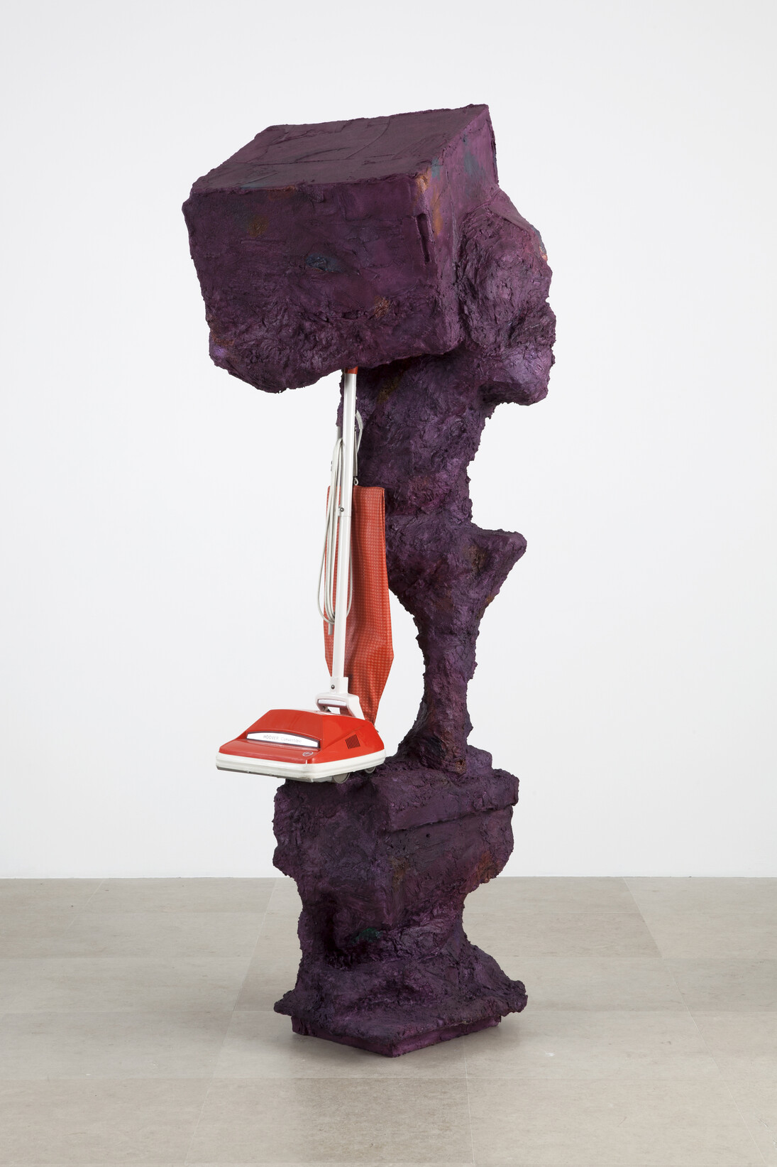 Rachel Harrison, All in the Family, 2012
Wood, polystyrene, cement, wire, acrylic paint, and Hoover vacuum cleaner, 93 1/2 x 31 x 35 inches (237.5 x 78.7 x 88.9 cm) Solomon R. Guggenheim Museum, New York, Purchased with funds contributed by the International, Director’s Council 2012.126 © Rachel Harrison
Photo courtesy Greene Naftali Gallery
