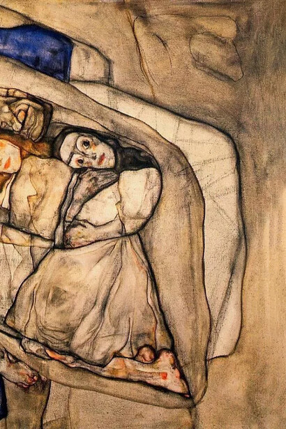 Egon Schiele, Conversión (detalle), 1912