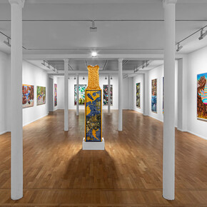 Hervé Di Rosa, Idols and treasures, exhibition view. Courtesy of Galerie Templon