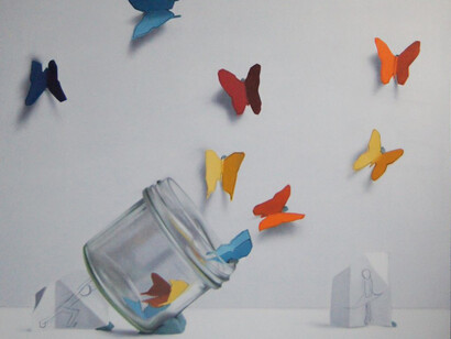 Donald Macdonald, The Butterfly Giver #6 (detail)