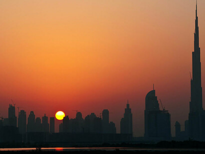 Dubái al atardecer