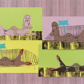 Tschabalala Self, Lonely girls #2, 2023. Courtesy of Galerie Eva Presenhuber