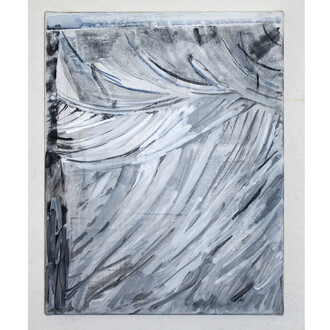 Tobias Buckel, Caché, 2015, acrylics, glue on canvas, 50 x 40 cm © Peter von Kant and the artist