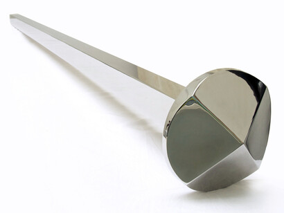 Yazid Oulab, Clou, 2012, Polished stainless mirror, 200h x 40d cm