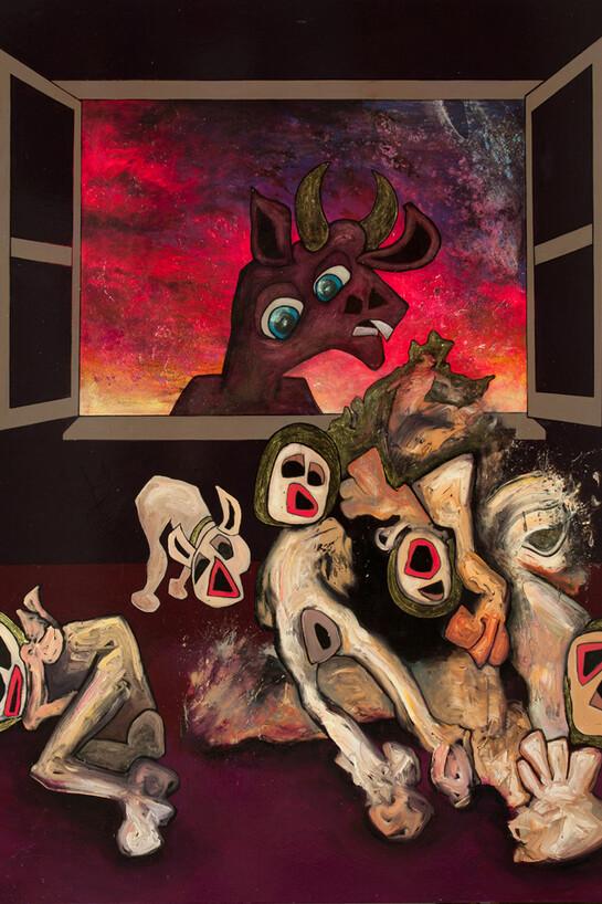 Tom de Freston, The Wrecking, 2014, oil on canvas, 200 x 170 cm