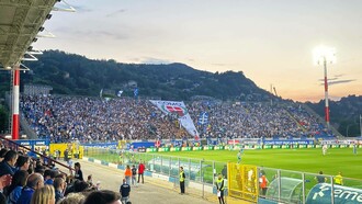 Lo stadio di Como durante una partita interna della stagione 2023-2024, Italia