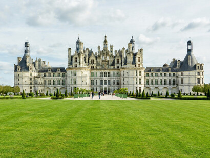 Chambord, Centre-Val de Loire, France: The grandeur of Château de Chambord, an iconic masterpiece of French Renaissance architecture