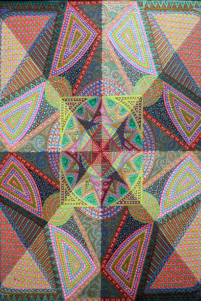 Liz Whitney Quisgard, byzantine series #2, oil on canvas, 49 x 37